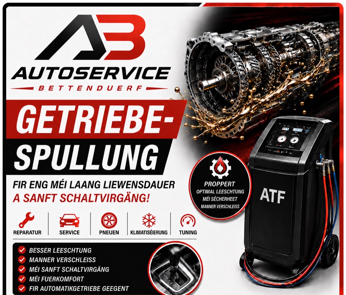 Spullung vun der Boîte – Autoservice Bettenduerf